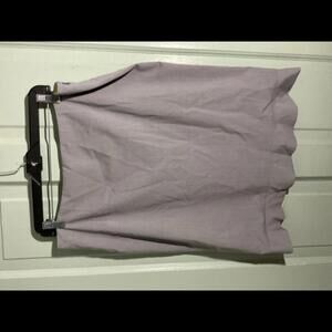 Elie Tahari Gray Straight Ruffled hem Skirt Size 12